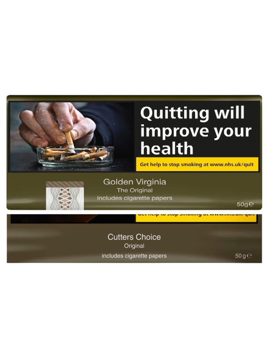 X3 Golden Virginia 50G + X2 Cutters Choice Original 50G (Duty Free)