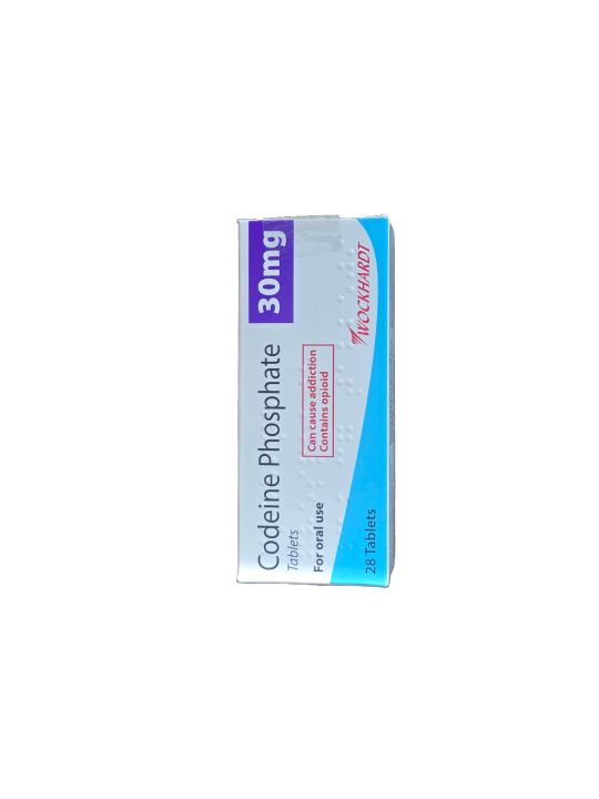 Codeine phosphate 30MG (Wockhardt) X14 Tabs