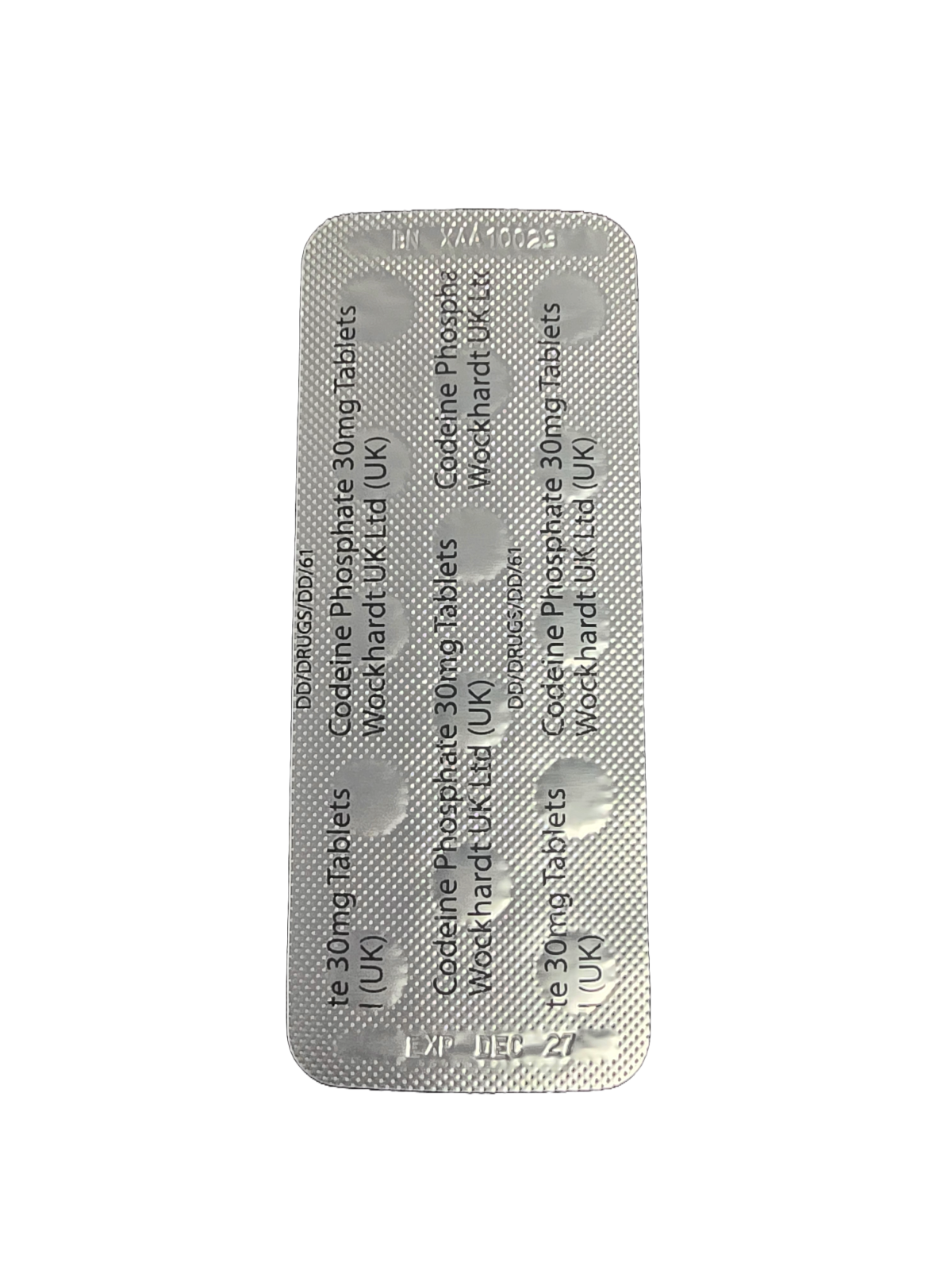 Codeine phosphate 30MG (Wockhardt) X14 Tabs