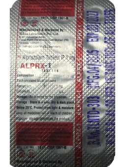Alprazolam ALPRX-1MG X15 Tabs