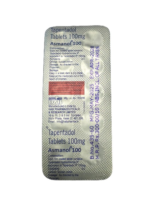 Tapentadol HAB 100MG X10 Tabs