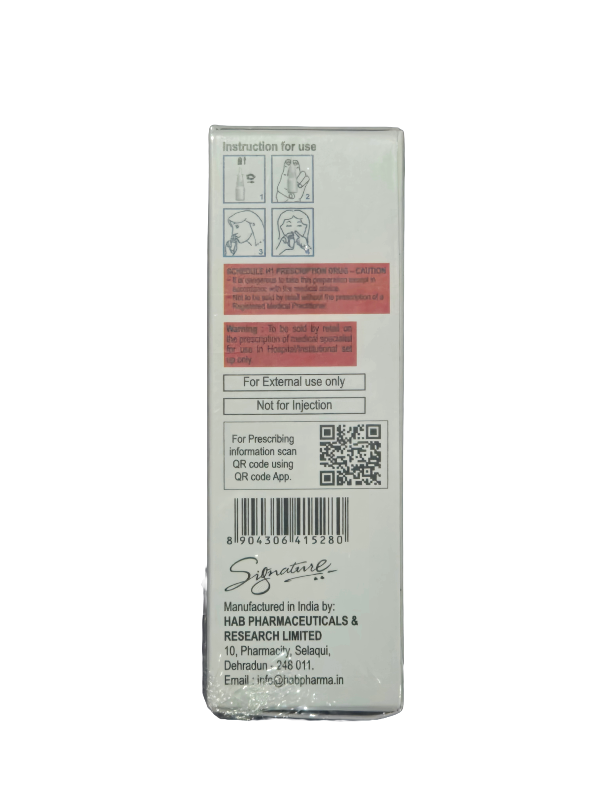 Tapentadol Signature Nasal Spray 9ml