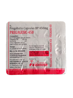 Pregabalin 450MG X150 Tabs